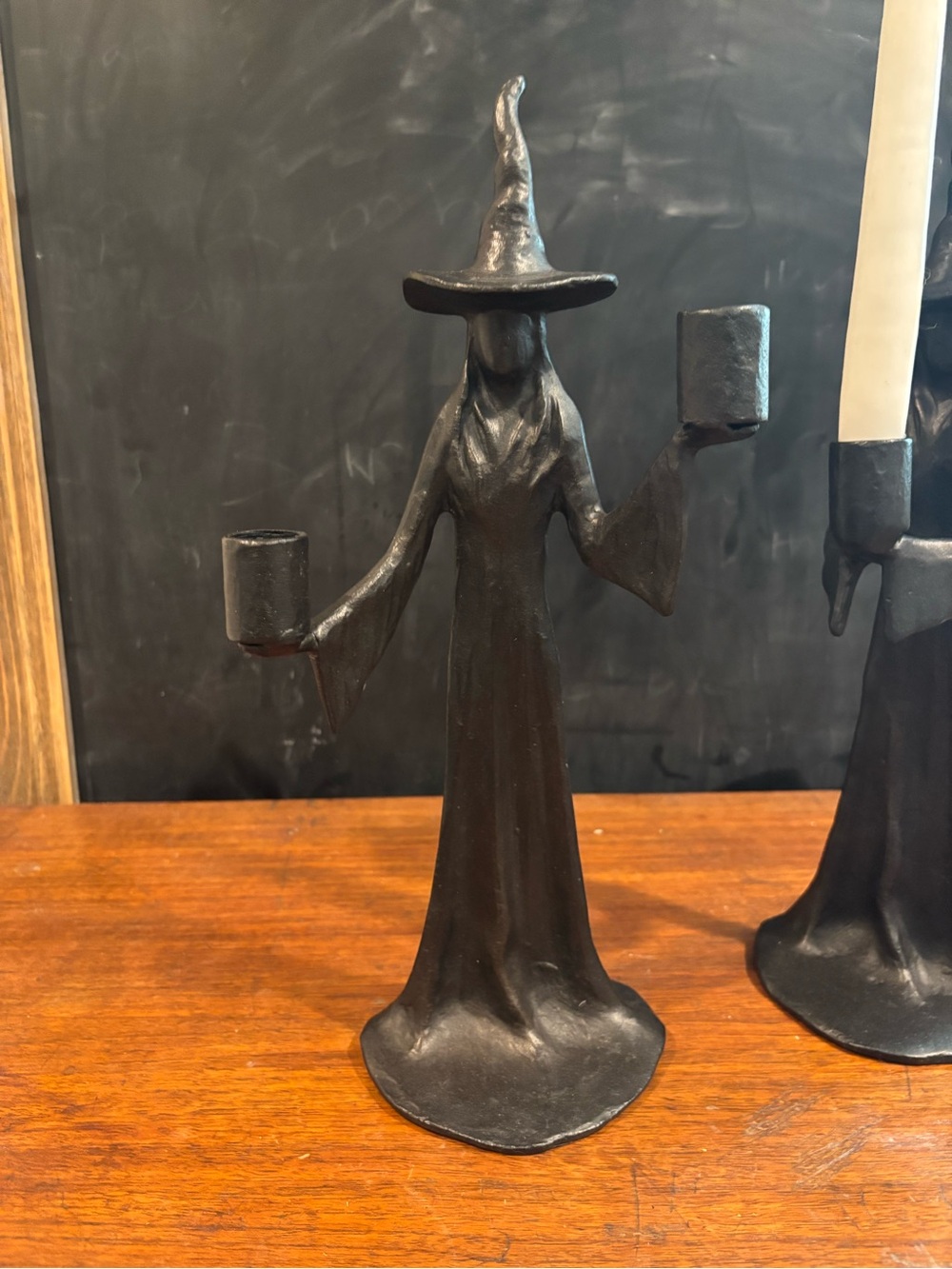 Pottery Barn Halloween Double Spooky Witch Candle Holder Sold Out Candlestick